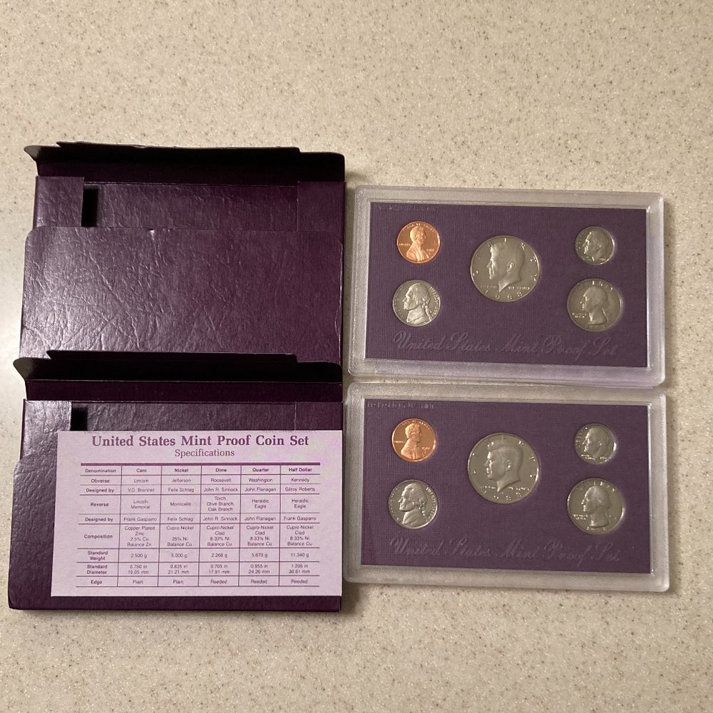 U.S. Mint Proof Sets 1988 Lot of 2